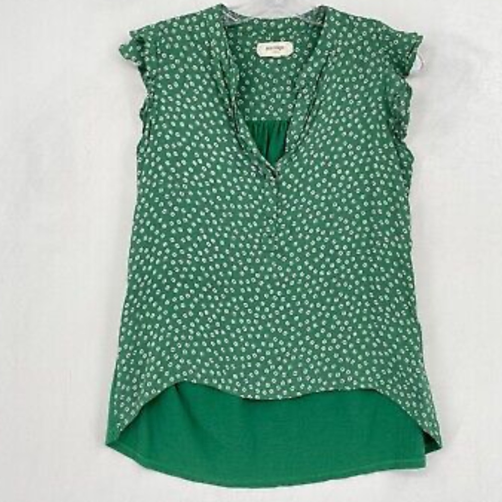 Porridge by Anthropologie ladybug print sleeveless top